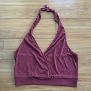 Silence + Noise Halter Crop Top